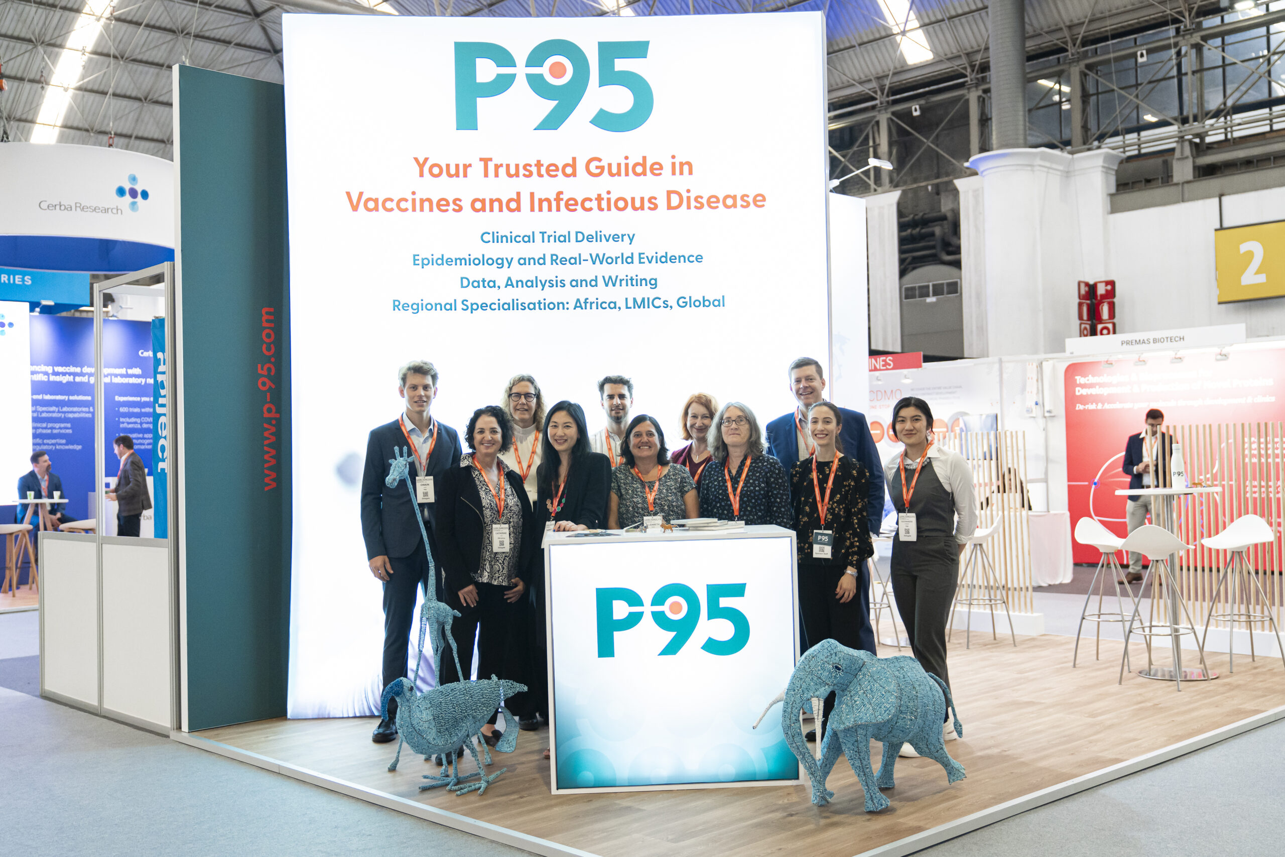 P95 team at our Booth during World Vaccine Congress