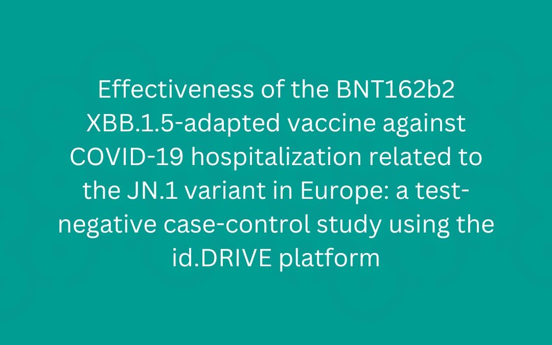 COVID-19 vaccine effectiveness study against JN.1 variant using id.DRIVE platform