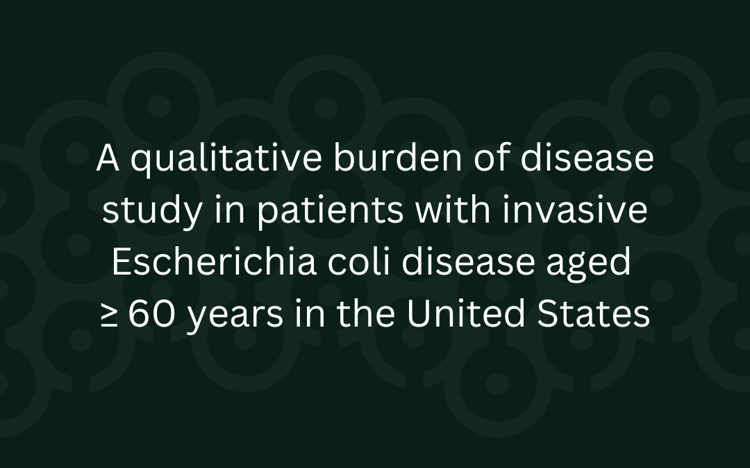 qualitative burden of disease study: patients with ied aged ≥ 60 years in the United States