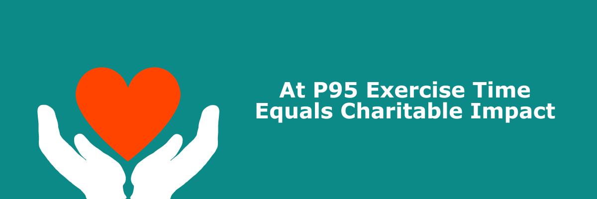 At P95 Exercise Time Equals Charitable Impact 1